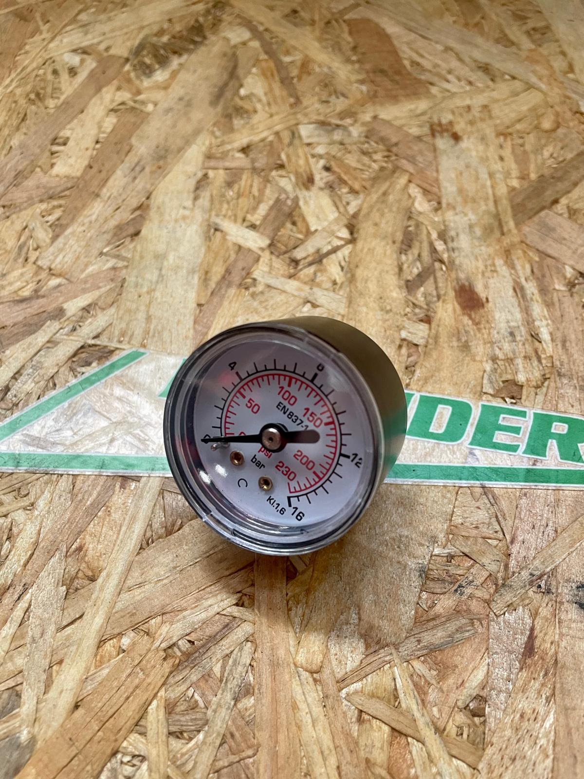 Rohrfedermanometer 0-16bar / G1/8"