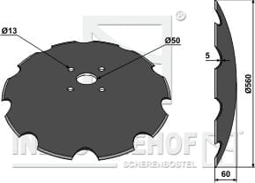 BL30184 Gezahnte Scheibe - Ø560