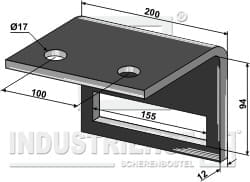 BL28732 Halter für Blattfeder 150x14