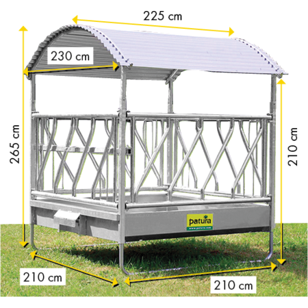Patura Viereckraufe - mit Schrägfressgittern