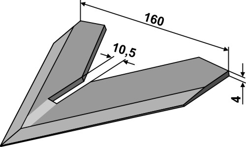 Hoe share 160mm