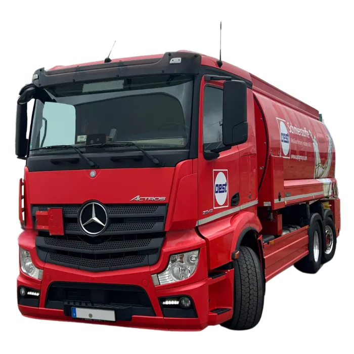 Lkw, Tankwagen, Mercedes-Benz, Rot, Fahrzeug