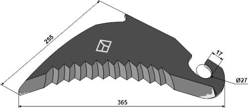 BL29803 Rundballenmesser - passend zu Claas 0008377790