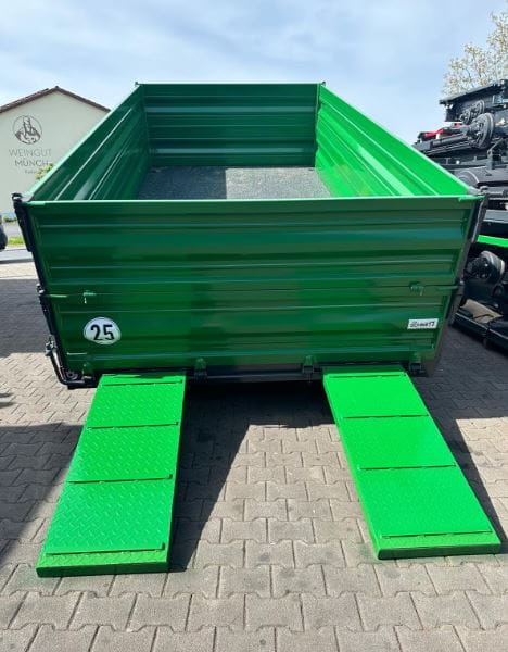 Single-axle combination trailer, low loader/tipper - 8 T / 450x230 cm