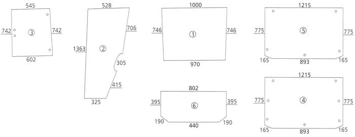 BL16532 Heckscheibe unten