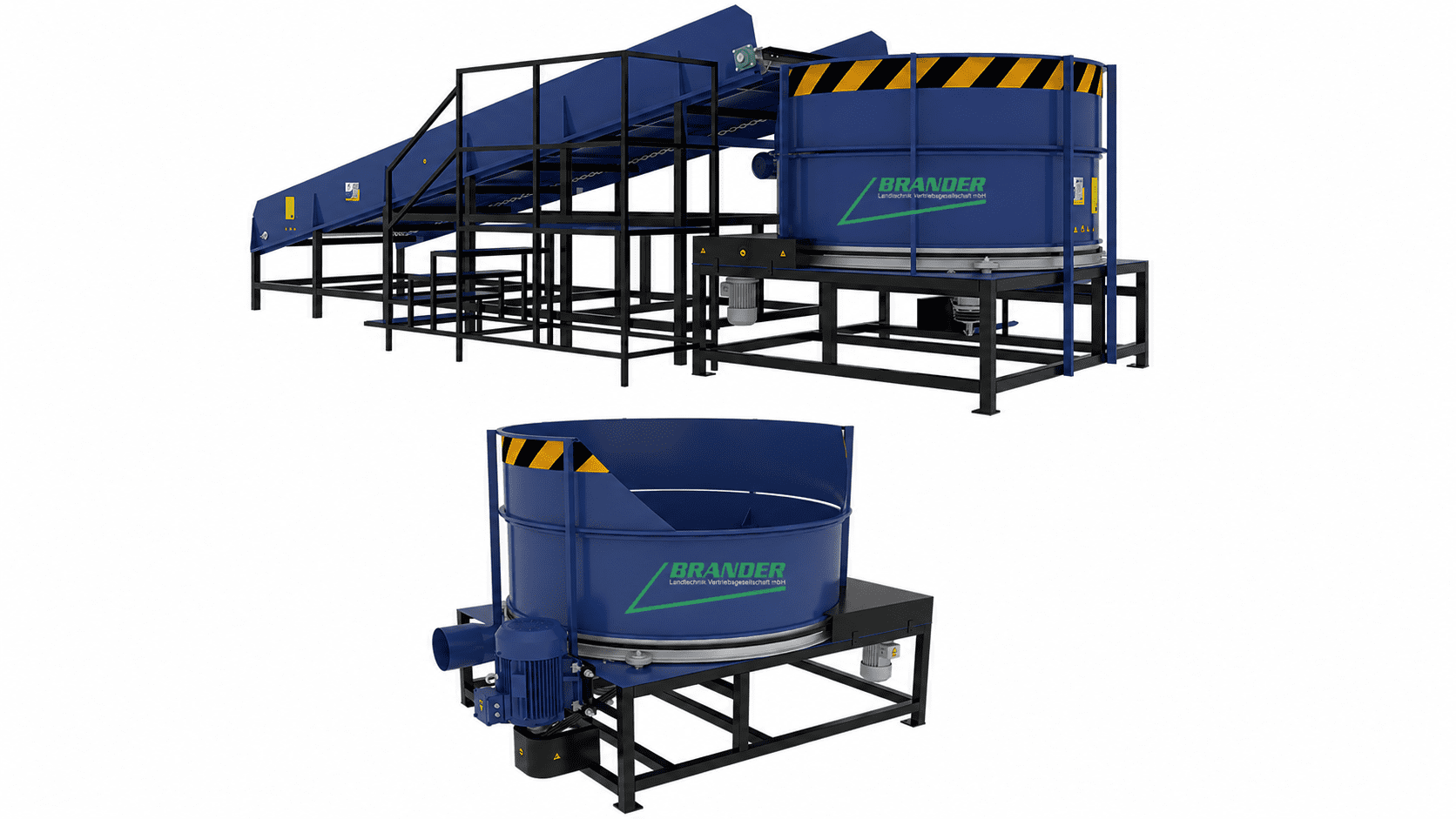 Strohmühle für Ballen 37–45 kW – Hochleistungs Ballenschredder bis 2000 kg/h
