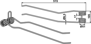 ET34569 Schwaderzinken - passend zu Kuhn Girostar - 57644010