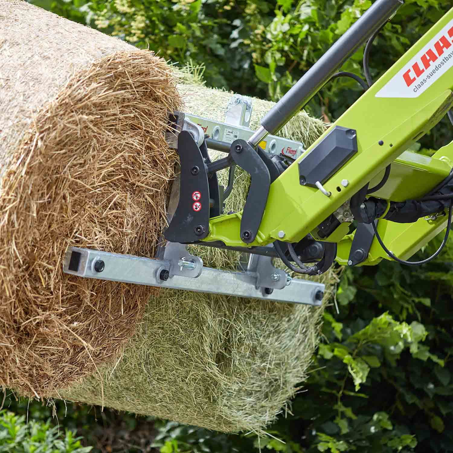 Fliegl bale fork, 4 tines, 1000 mm – Euro standard & three-point linkage