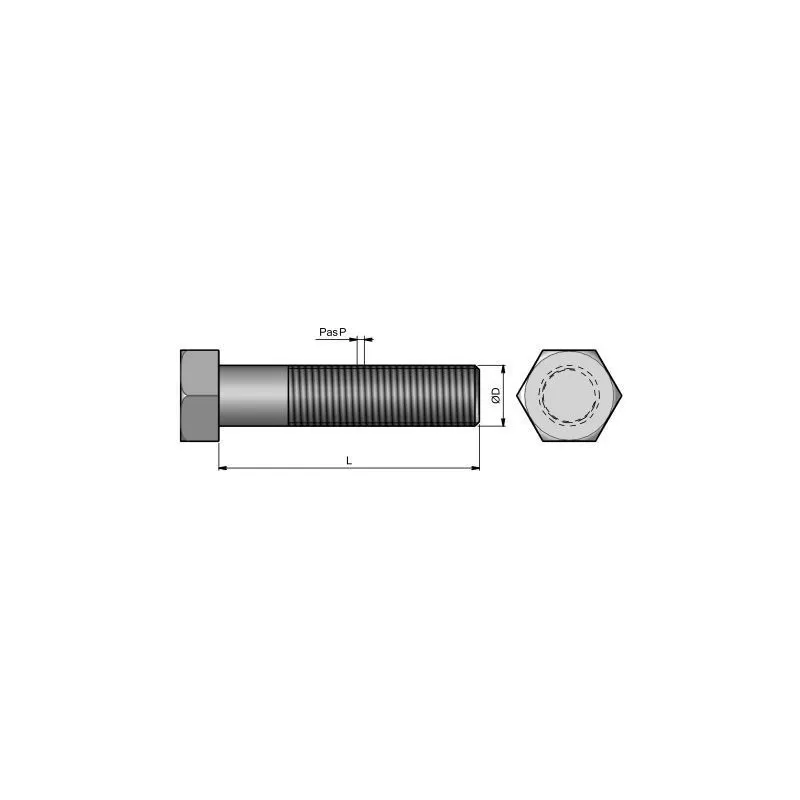 Pflugschraube 12,9 - M12x80 ET91007 Pflugschraube 12,9 - M12x80