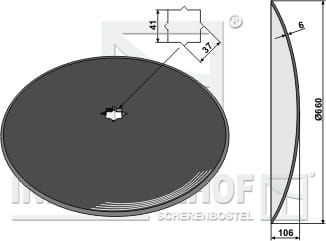 BL30114 Glatte Scheibe Ø660x6