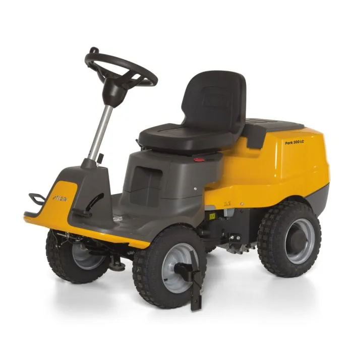 Stiga Park 300 LC front mower with 85 sq m mower deck – articulated steering, hydrostatic drive & mulching function