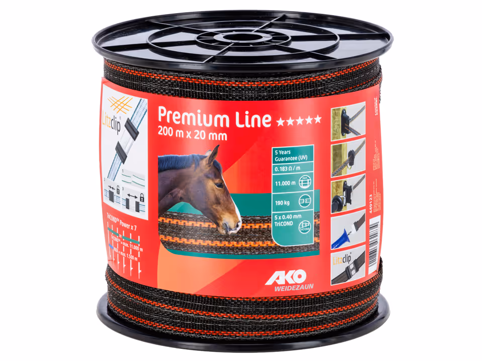 TriCond-Band orange/braun 5x0,40 TriC, 20mm, 200m