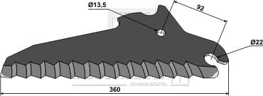 BL29814 Ladewagenmesser 5mm - passend zu Deutz-Fahr 1.1333.155.138.01 / VF06587308
