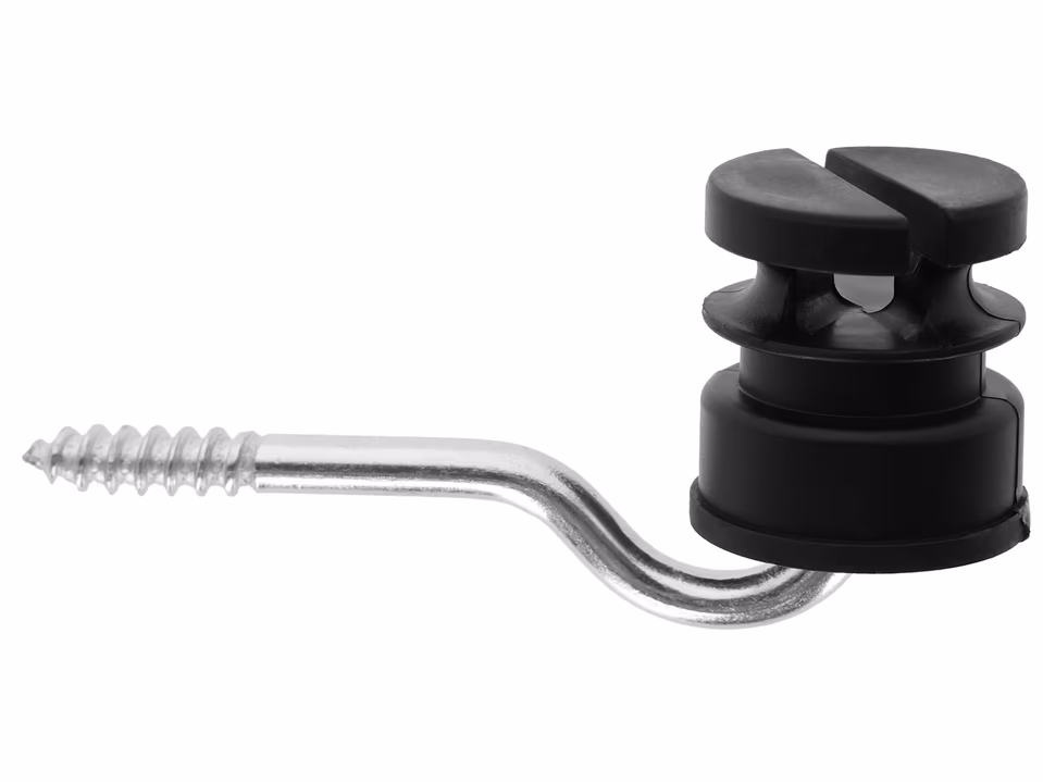 25x Schlitzisolator schwarz 5,3 mm Stütze