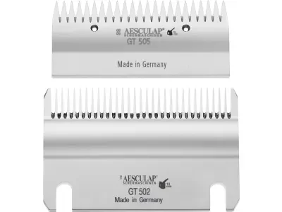 AESCULAP® Schermessersatz "Econom" Ober-/Untermesser 23/31 Zähne, glatte Standardschur, Rinder; Pferde, GT519