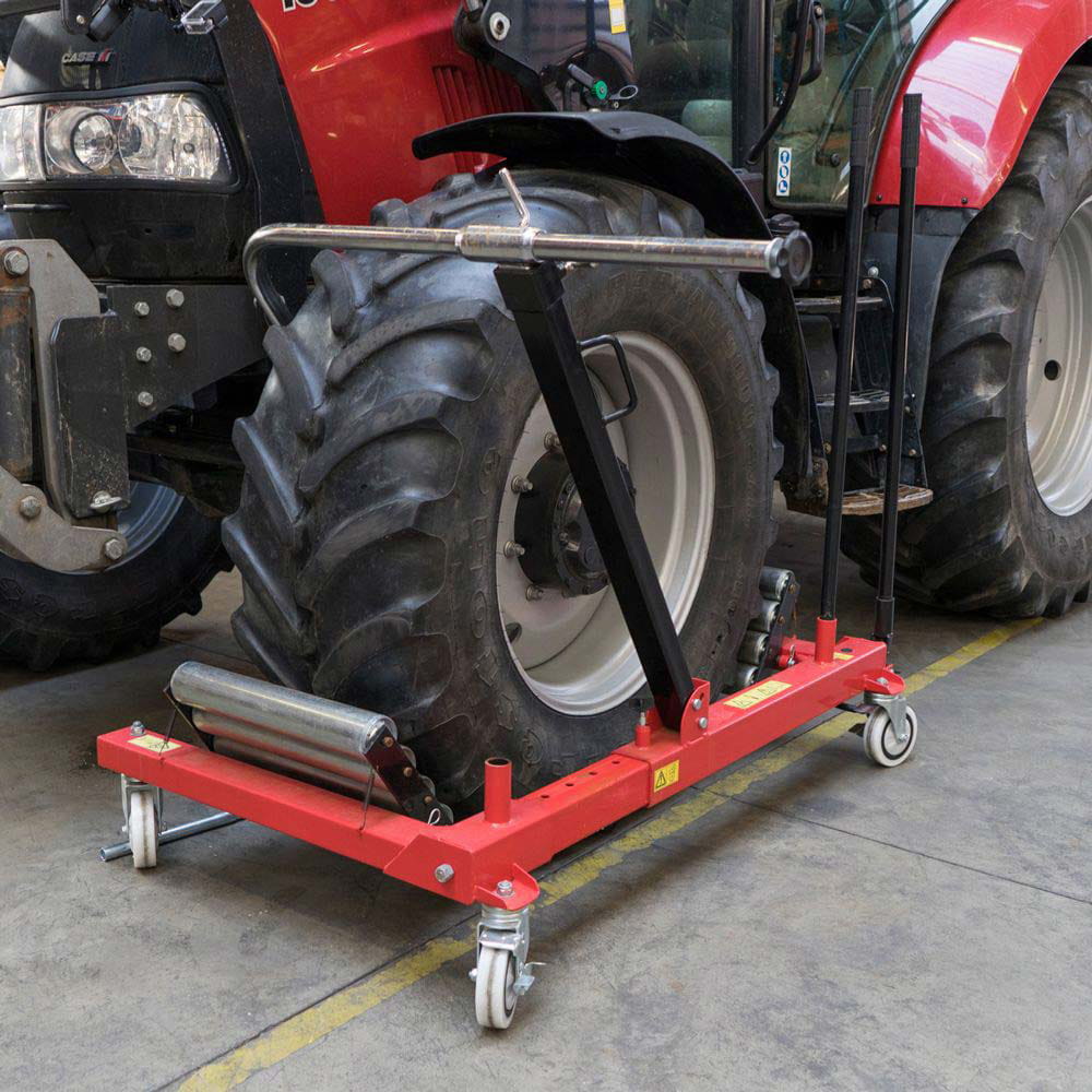 Tire mounting trolley up to 1.5t / Wheels up to 800 mm wide and Ø 1000-2200 mm