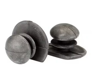 Gripline Knöpfe, kurz, für Knieschützer - 10 Stück