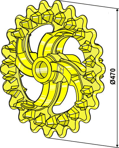 BL30242 Crosskillring Ø470 mm - passend zu Väderstad 101108