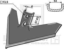 BL28162 Gänsefußschar 355 x 6