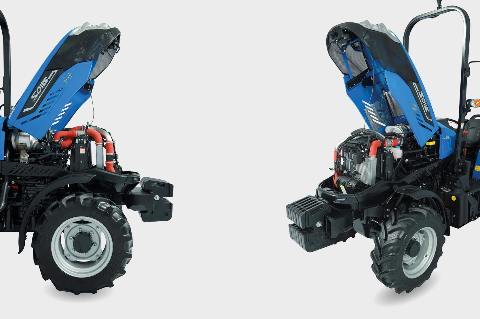 Solis 75 NT Stage V Carraro – Tracteur à voie étroite de 75 ch avec boîte de vitesses 12+12