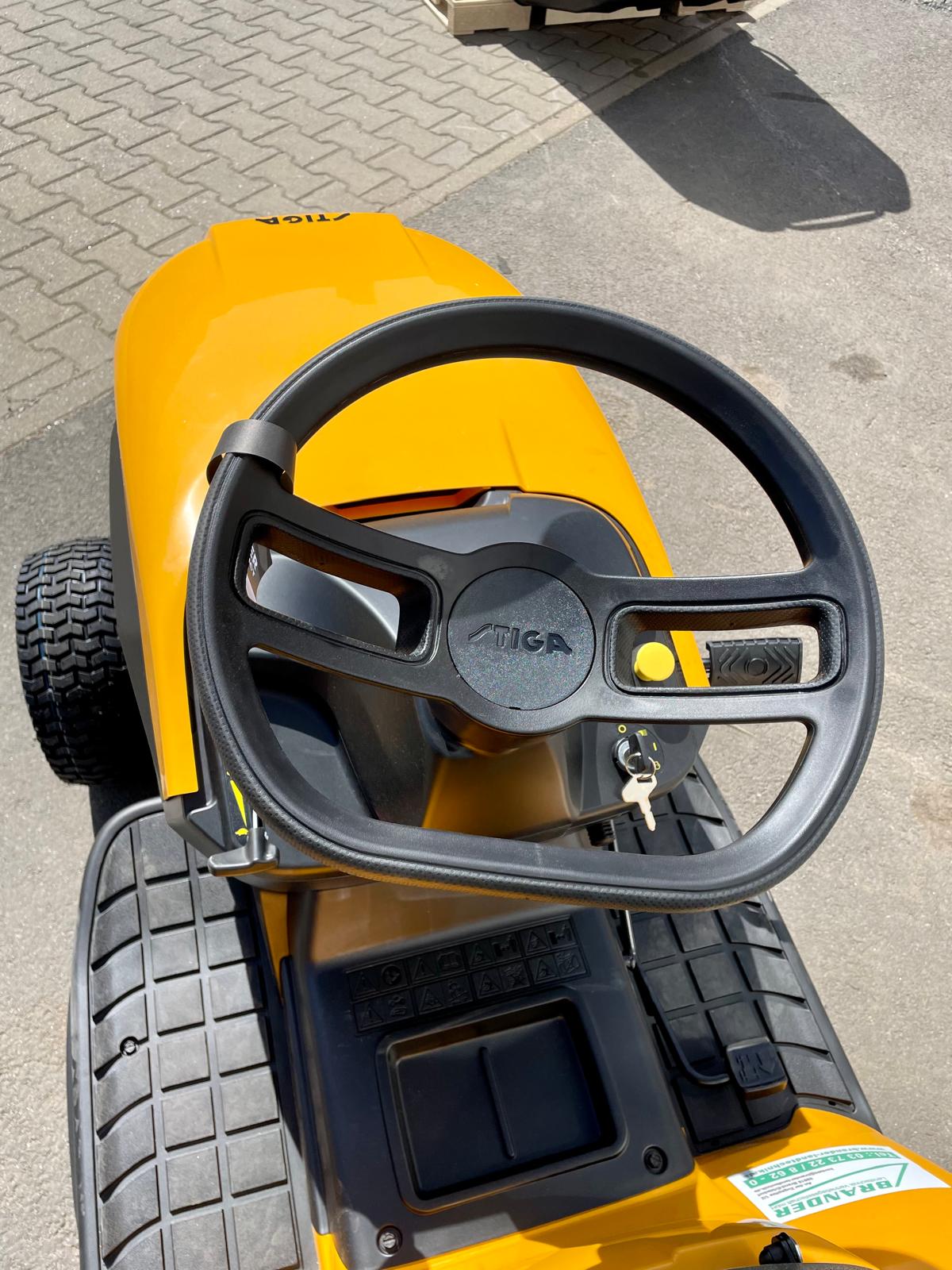 Stiga Estate 384 SE Rasentraktor – 84 cm Schnittbreite, Hydrostat, 200L Fangkorb