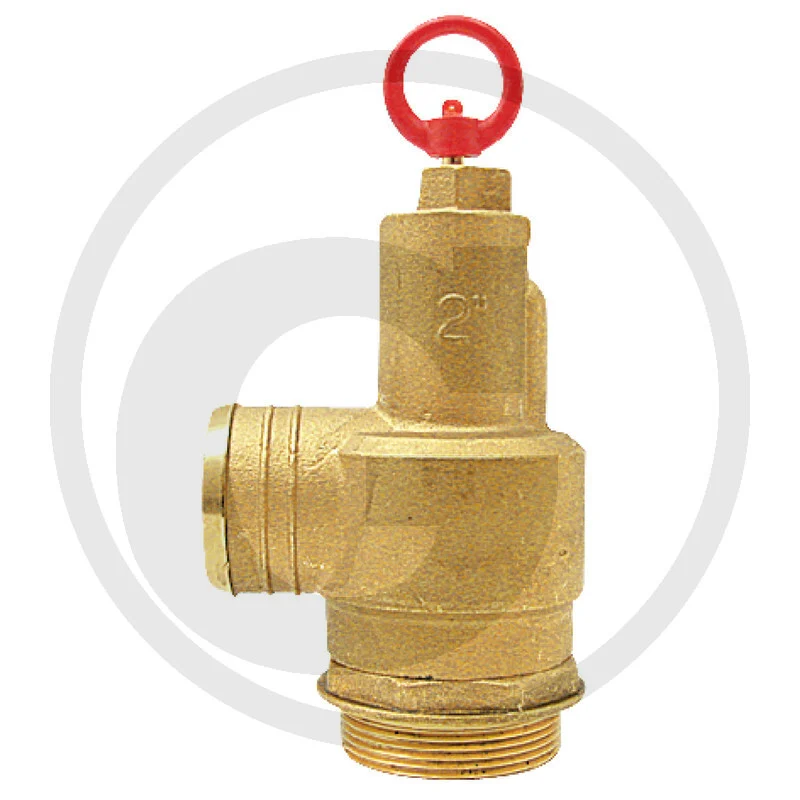MZ safety valve with hose connection 44mm - 1 1/2" - operating pressure 0.3 → 0.8 bar