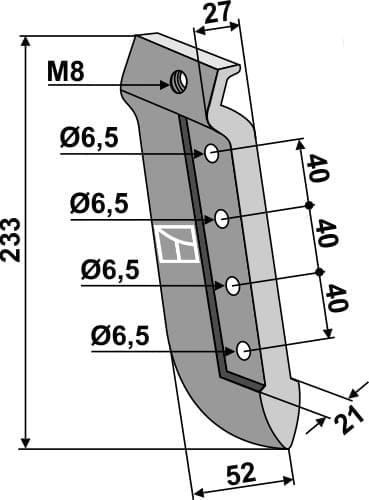 BL29351 Säschar - passend zu Isaria IS69991/ 3189948