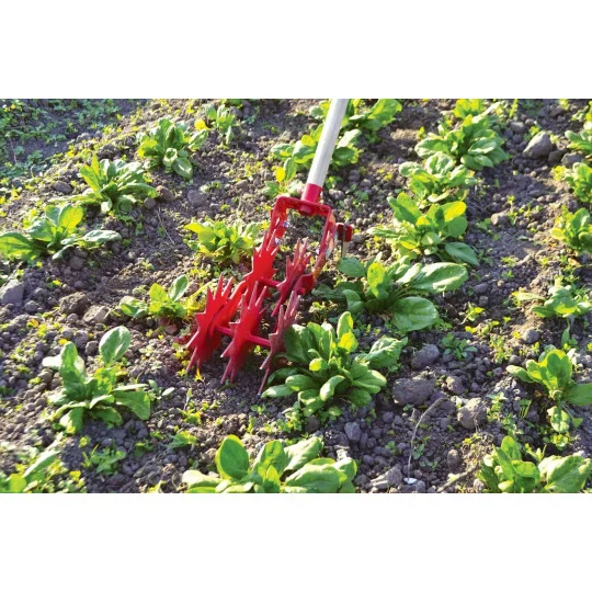 Houe rotative simple – Houe efficace pour le désherbage et le broyage, pour un contrôle mécanique des mauvaises herbes