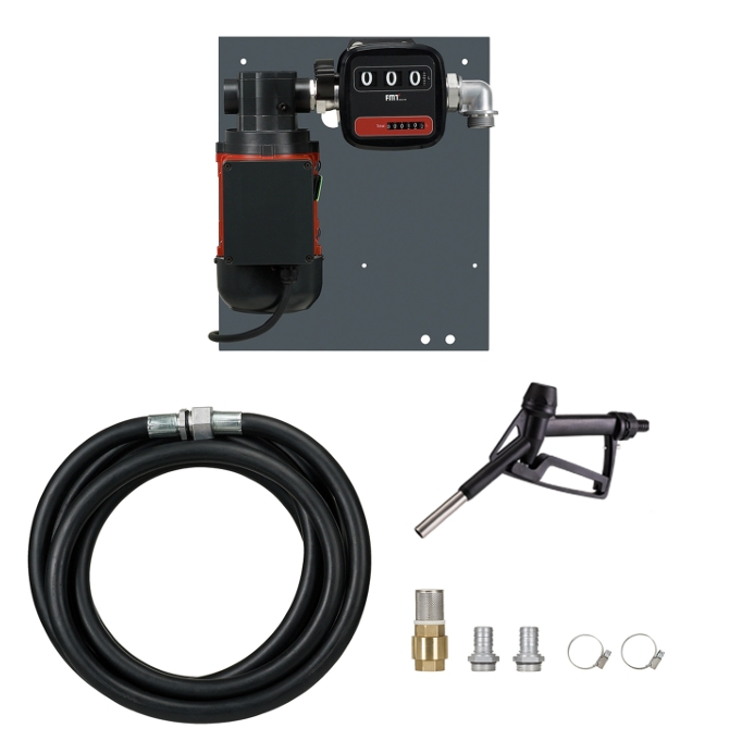 Pressol Industrie Flügelzellenpumpen Set FZP 65 l/min 230V mit 6m Schlauch | Profi Dieselpumpe