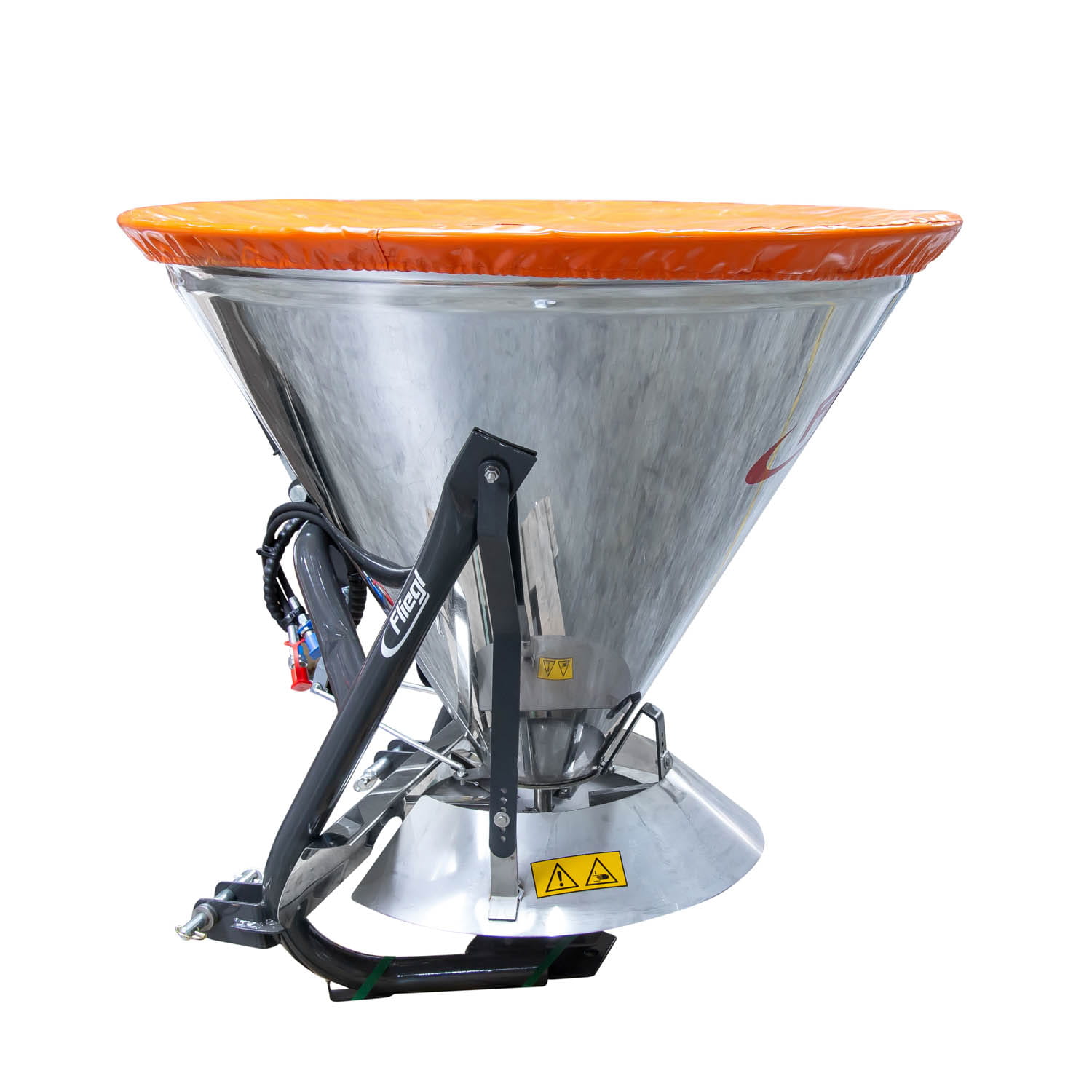 Fliegl Salz- und Düngerstreuer 500 l | Edelstahlbehälter | Kat. I + II | Streubreite bis 15 m