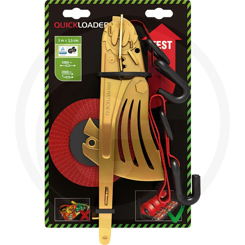 Quickloader automatic lashing strap 4m x 35mm