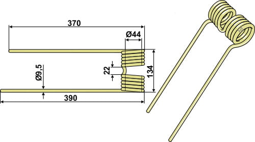 BLET32648 Federzinken L - passend zu Krone 00153.015.1