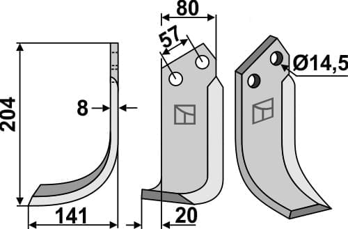 BL5751 Fräsmesser PEG-03L