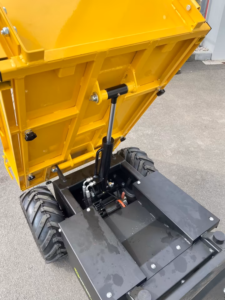 Elektroschubkarre 500 kg | Elektrodumper mit hydraulischer Kippmulde 236 L | 1000 W | 48 V Akku | Steigfähigkeit 30° | 3 Fahrstufen