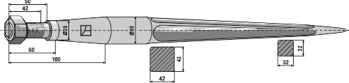 Frontladerzinken 1400mm