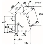 Patura Trogtränke mit Schwimmerventil, Modell 600