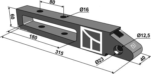 BL28937 Scharträger für Tiefenlockerer-Zinken