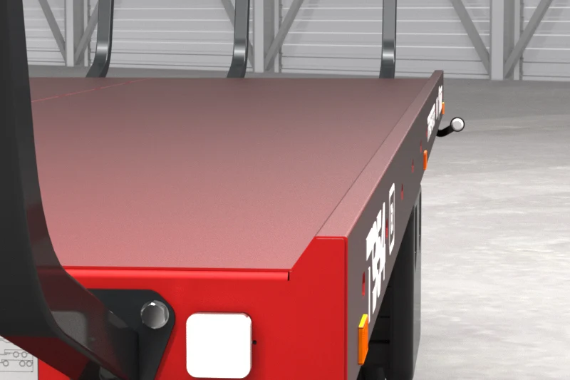 Metalfach Ballentransportwagen Mini mit Druckluftbremse – 22 Ballen | 7.800 kg zGG