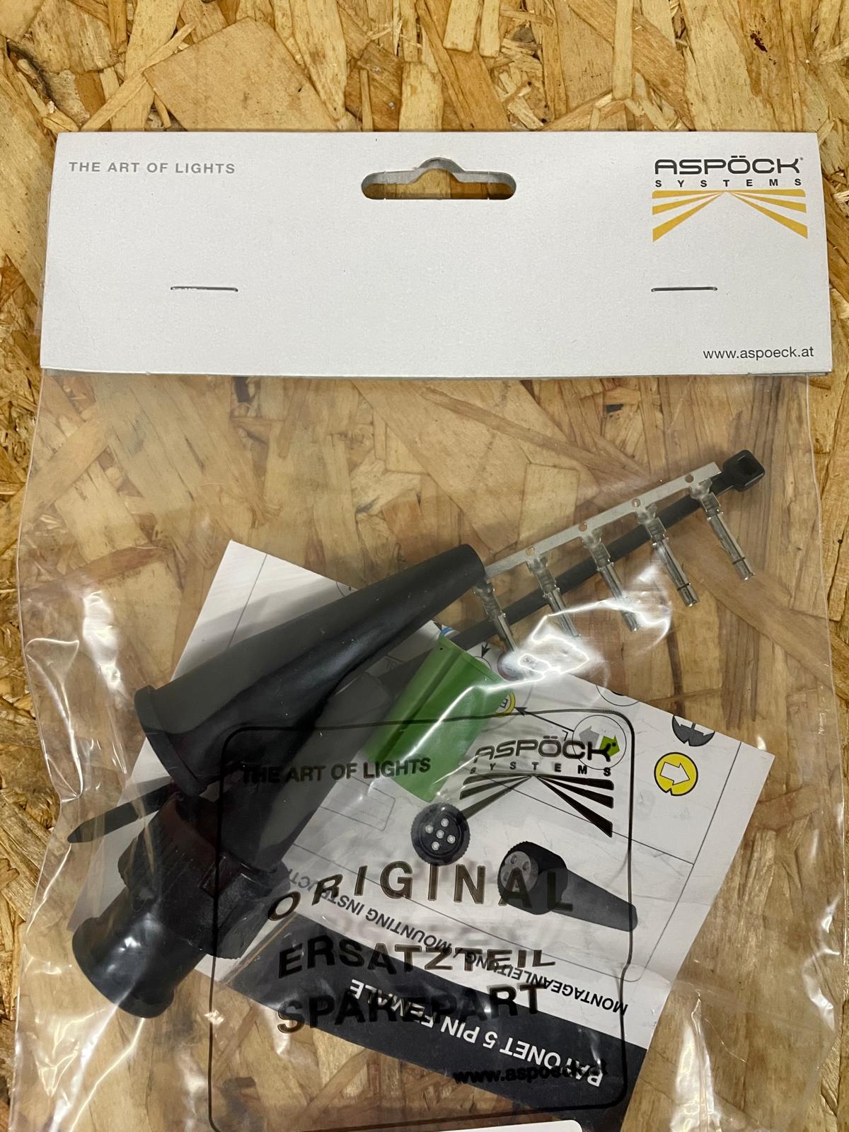 BL24879 ASPÖCK Stecker 5-polig rechts - mit Pins