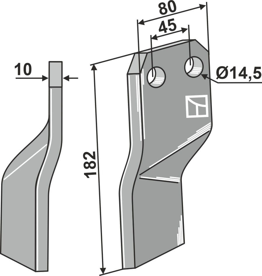 BL27754 Rotorzinken R - passend zu Maschio / Gaspardo