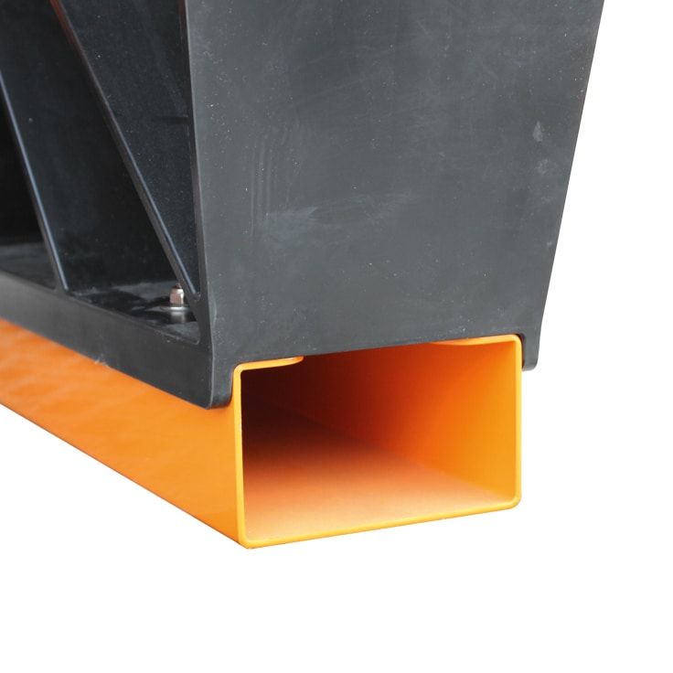 Maschinengehäuse, Metallgestell, Vierkantrohr, Schwarz-orange, Stahlkonstruktion