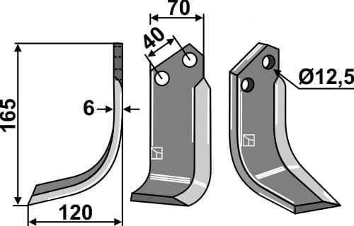 BL5201 Fräsmesser L - passend zu Goldoni 17012