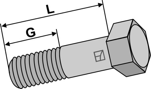 BL13011 Sechskantschraube mit Feingewinde - M18x1,5x55 10.9 - 51-1855