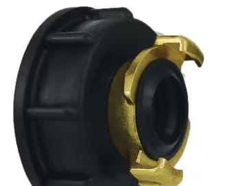 IBC adapter S60x6 with Geka system coupling 3/4"