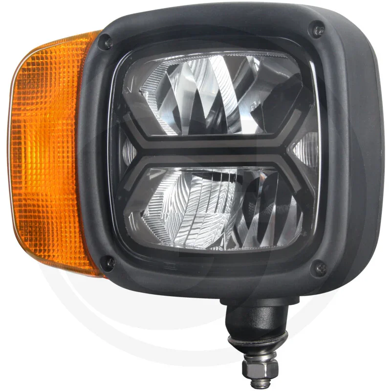 Heated LED headlight, right