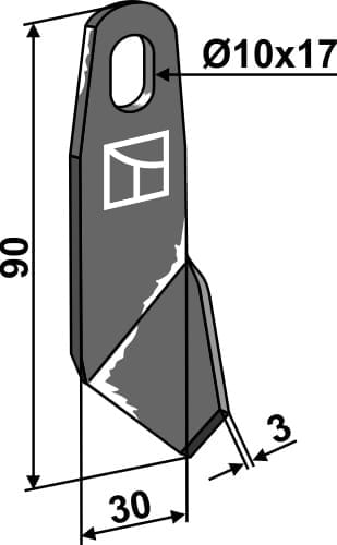BL28051 Flügelmesser L - Universal