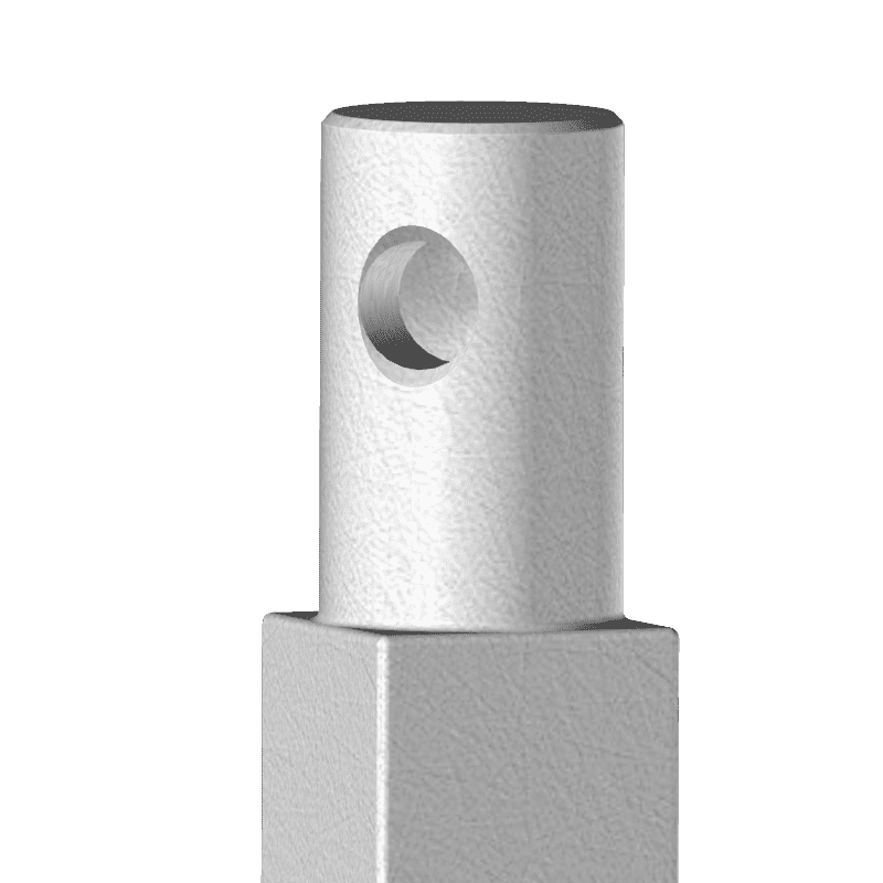 Floor milling tines, rough, square, 30 mm, socket Ø 28 mm