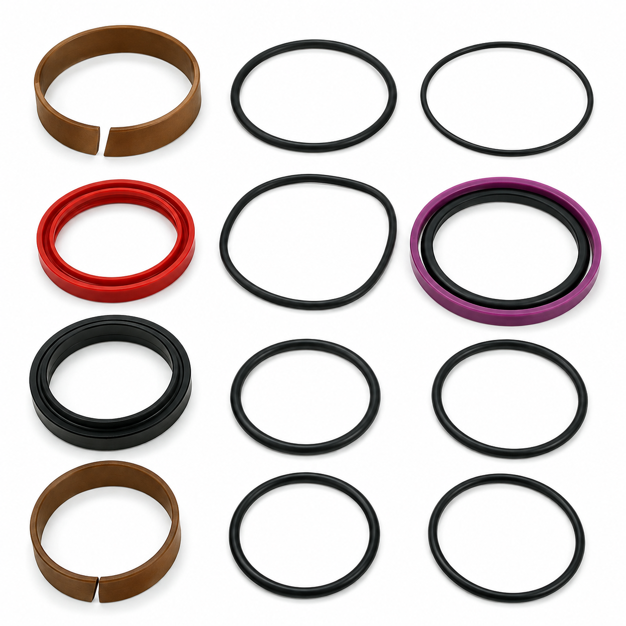 Seal kit 70x45 for stroke, stick, swivel, and bucket cylinders - suitable for Volvo EC25, EC30, EC35, EC45, ECR28, ECR38