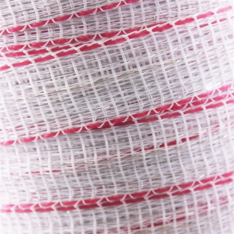 Pasture fence tape wide tape white-red - 10mm / 200m