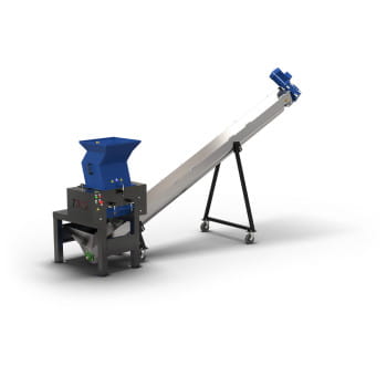 Knochenzerkleinerer mit Förderschnecke Edelstahl